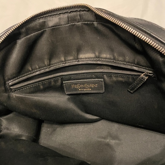 YSL Black Leather Tote - Picture 6 of 8